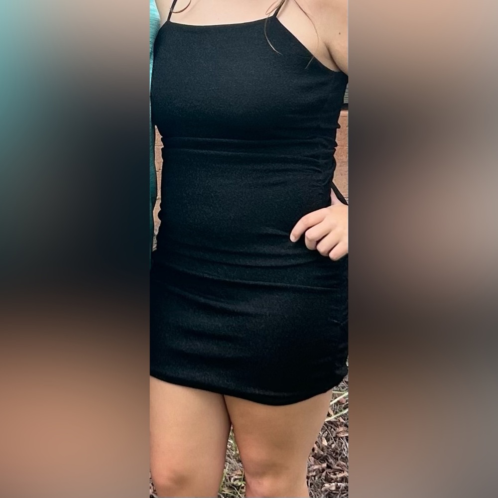 Full Tilt Black Mini Dress